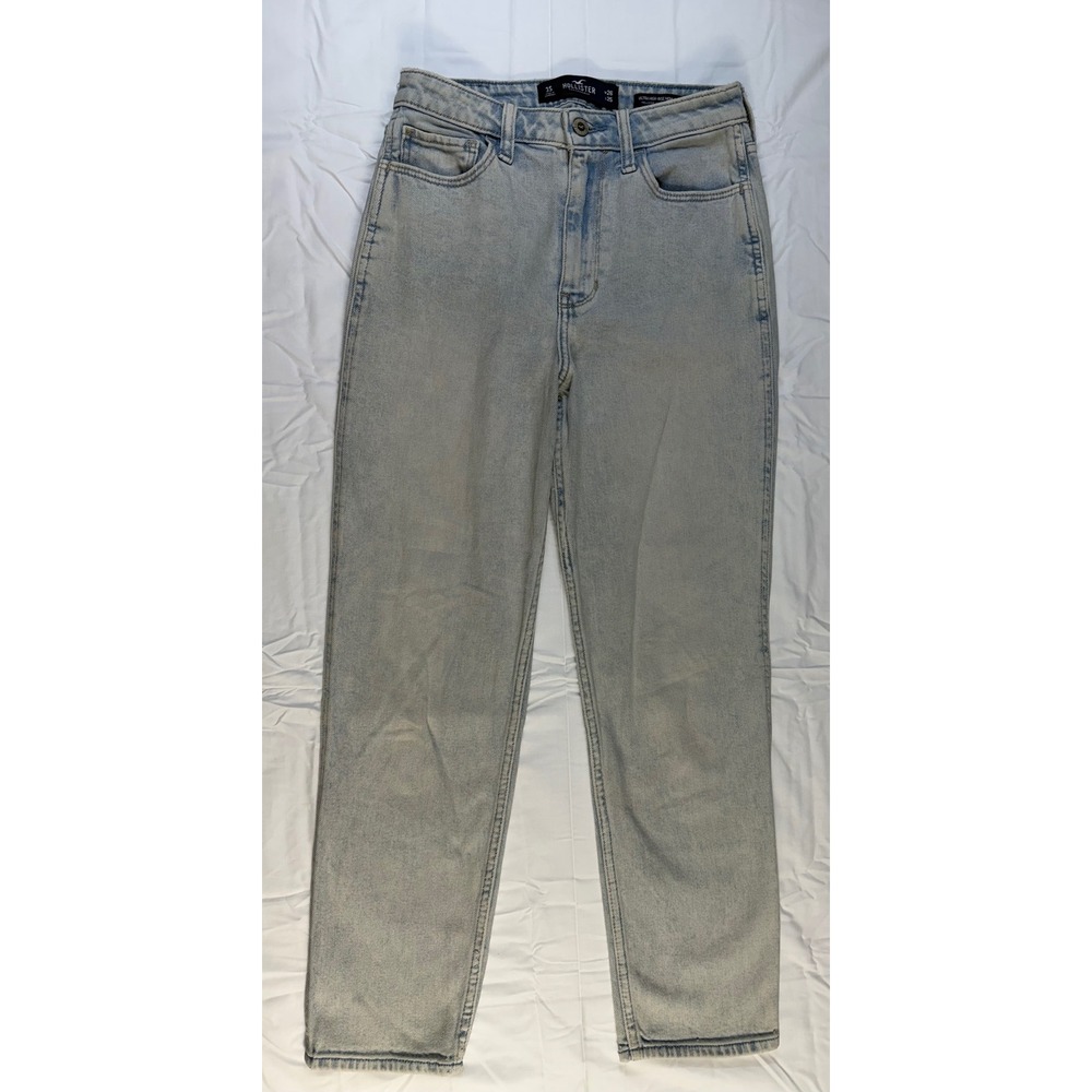 Hollister Ultra High Rise Mom Jeans Womens 3S W26 L25 Light Acid Wash